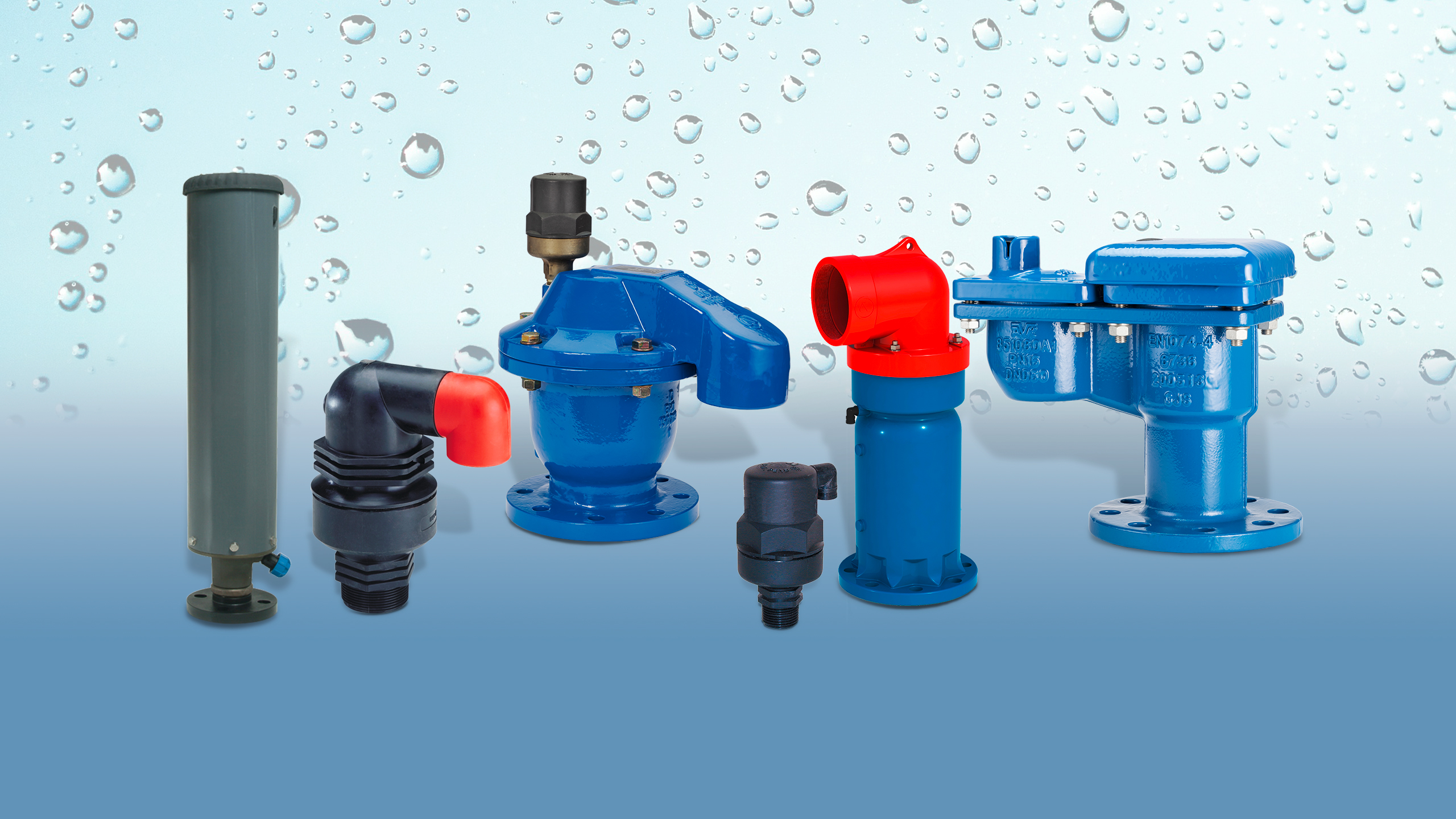 AVK air valves for water supply applications