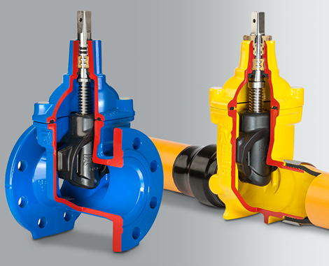 AVK cut away gate valves for water, wastewater and gas