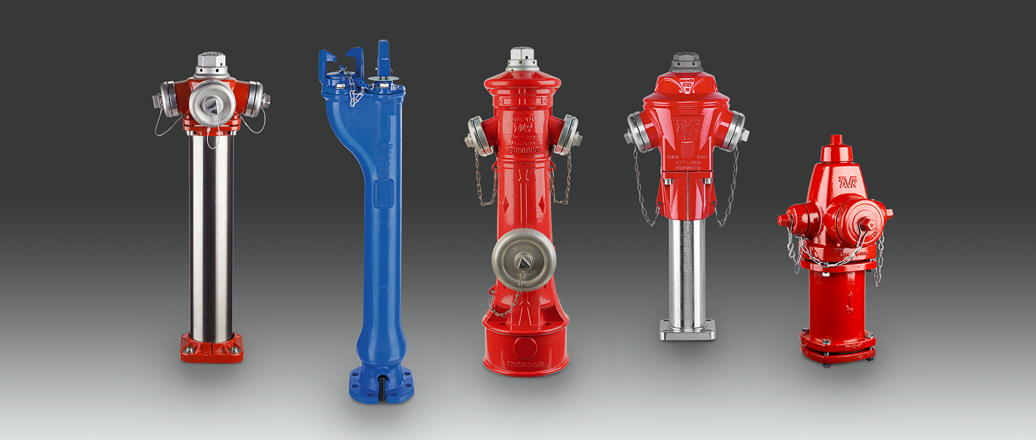 Fire protection - different AVK hydrants