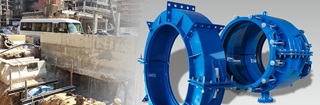 Encapsulation collars for repair of pipe socket and walls in Beirut