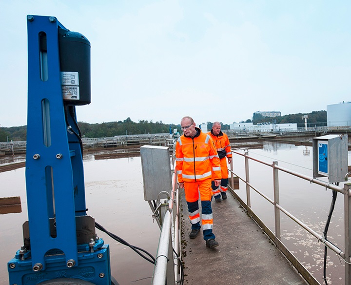 AVK knife gate valve for optimised aeration and precise regulation