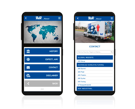 AVK contact information available in the AVK Assist app