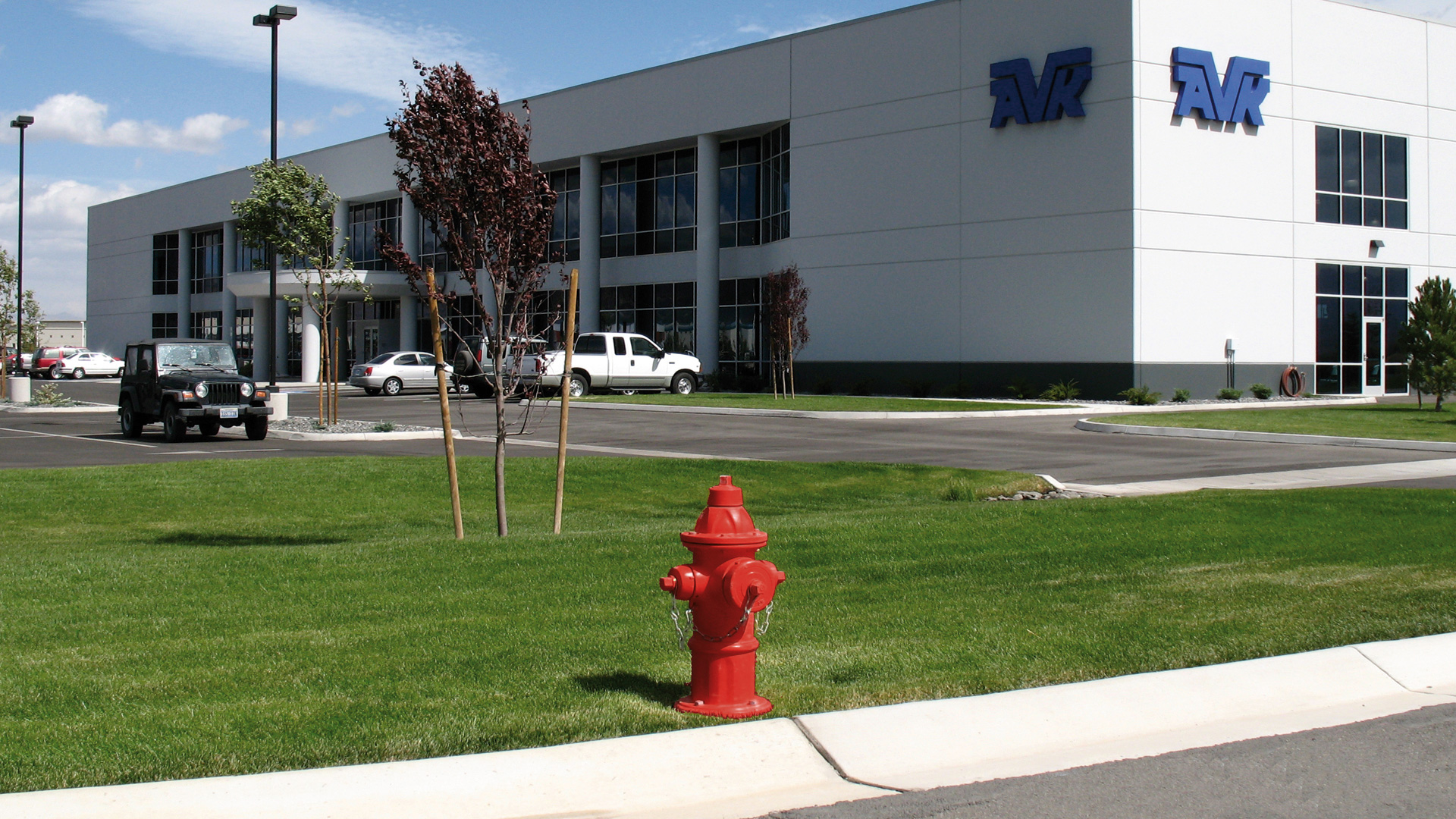 AVK hydrant installed in front of American AVK
