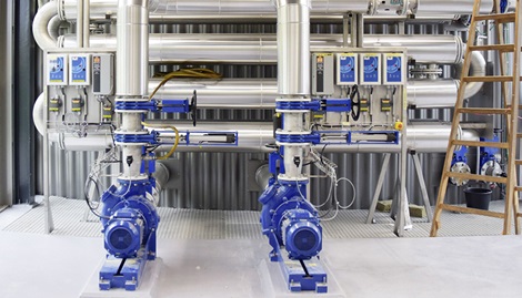 AVK knife gate valves with linear actuator installation