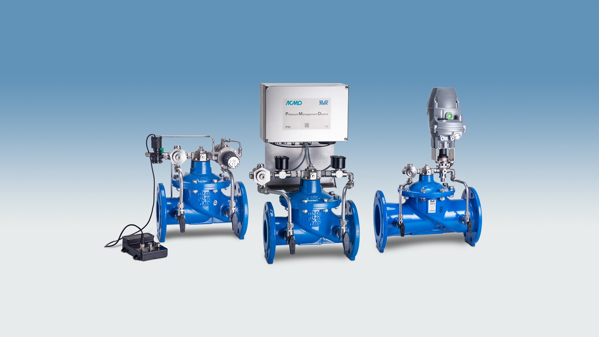 AVK control valve variants and configurations 