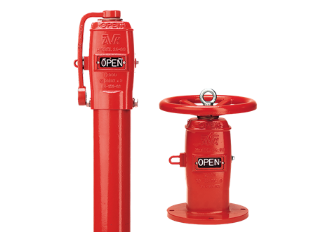 Two post indicators for fire protection