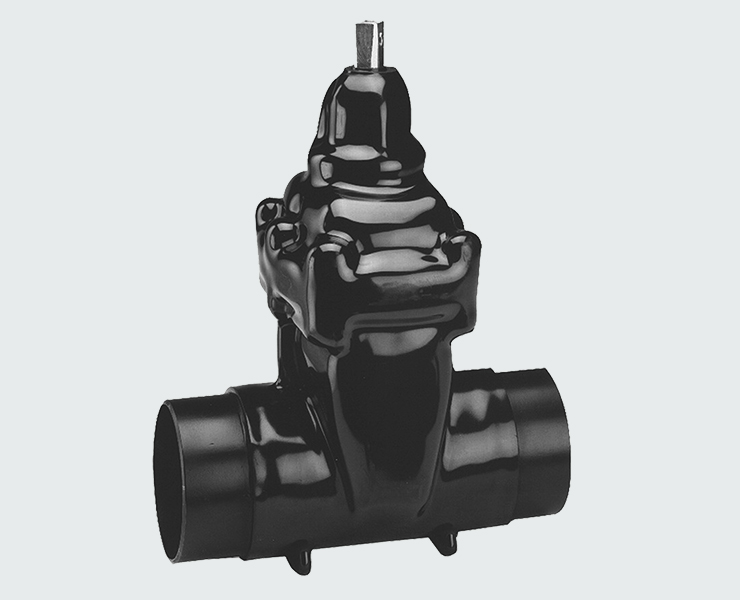 AVK valve with superior black coating
