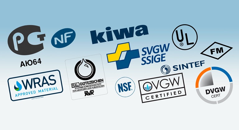 Third party approvals of AVK products