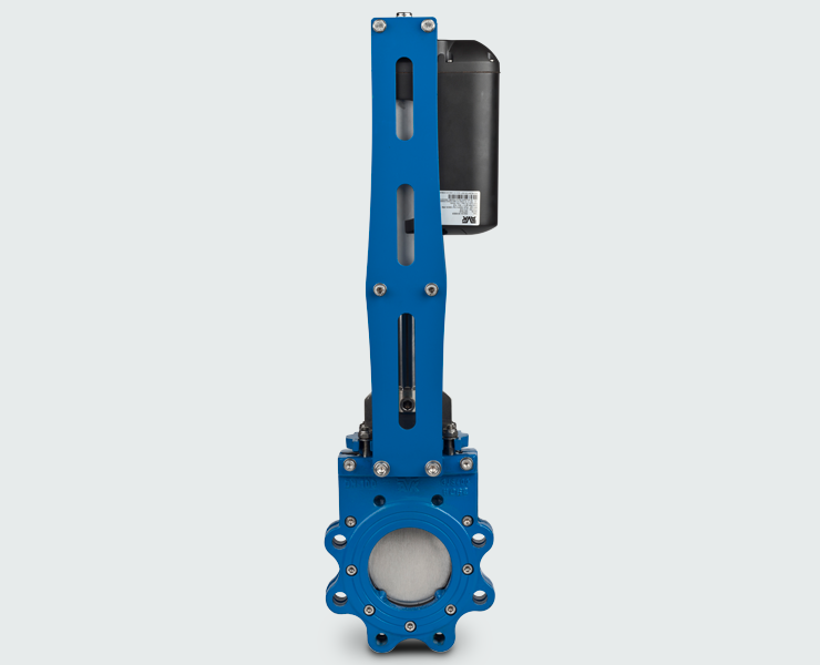 AVK knife gate valve with linear actuators