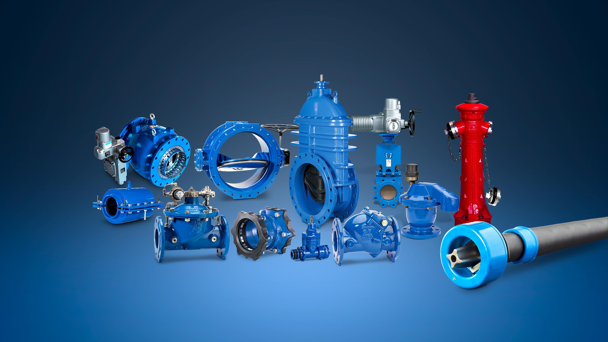 AVK product overview: Different valves, hydrants and accessories 