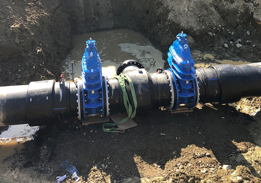 AVK valves installed underground in Finland, Agnico Eagle project