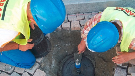 Surface box installation in Albania,