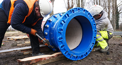 First Supa Maxi™ DN600 being installed in Belgium