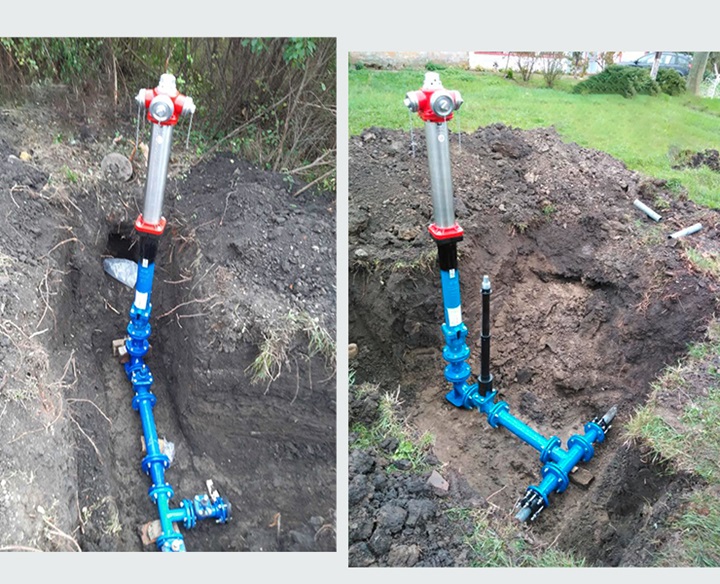 Flanged gate valves and N7 hydrants, AVK series 06, 02, 12 and 84
