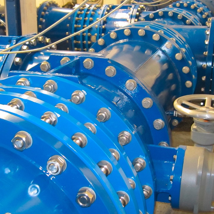 AVK butterfly valves for refurbishment activities in water treatment plant in Hamburg, Germany