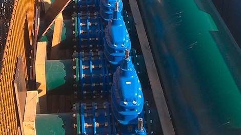 AVK gate valves and dismantling joints for branching of main water line in Aalst, Belgium