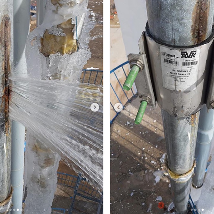 AVK repair clamp at Turkish water utility