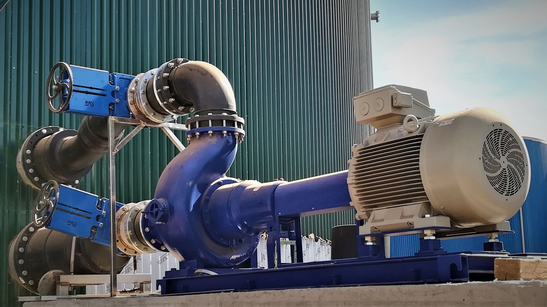 AVK products in biogas plant in Southern Europe