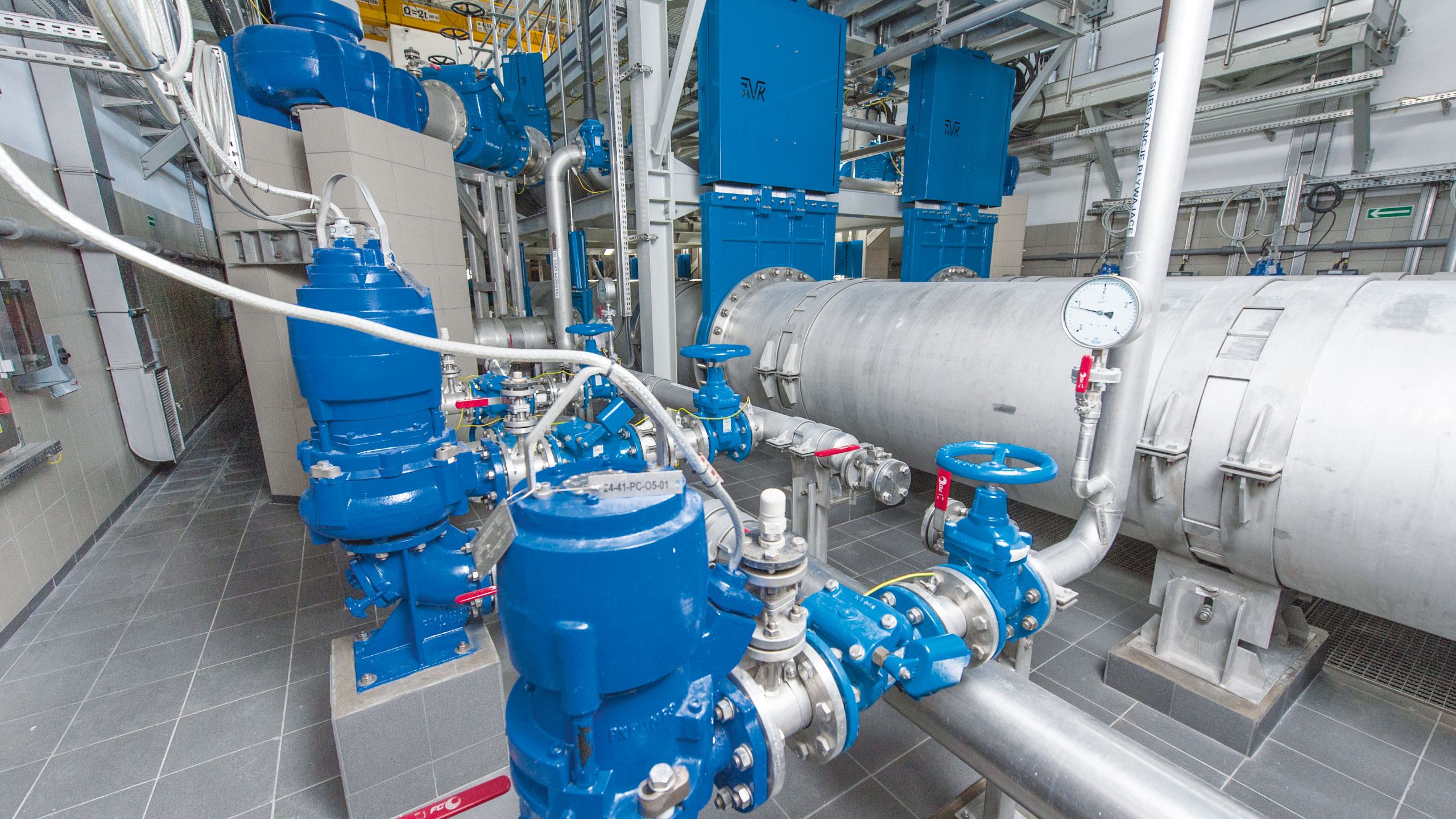 Knife gate valves from AVK installed at Czajka wastewater treatment plant