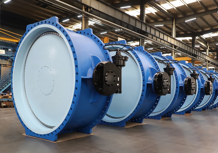 Image showing large butterfly valves in Anhui