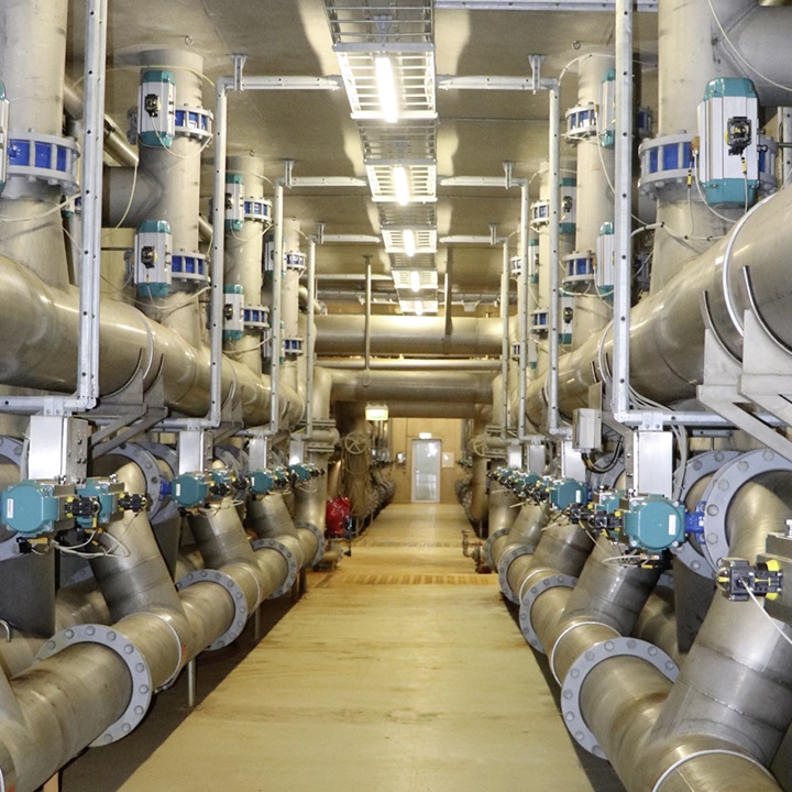 Installation of AVK butterfly valves at wastewater treatment plant in Herning, Denmark