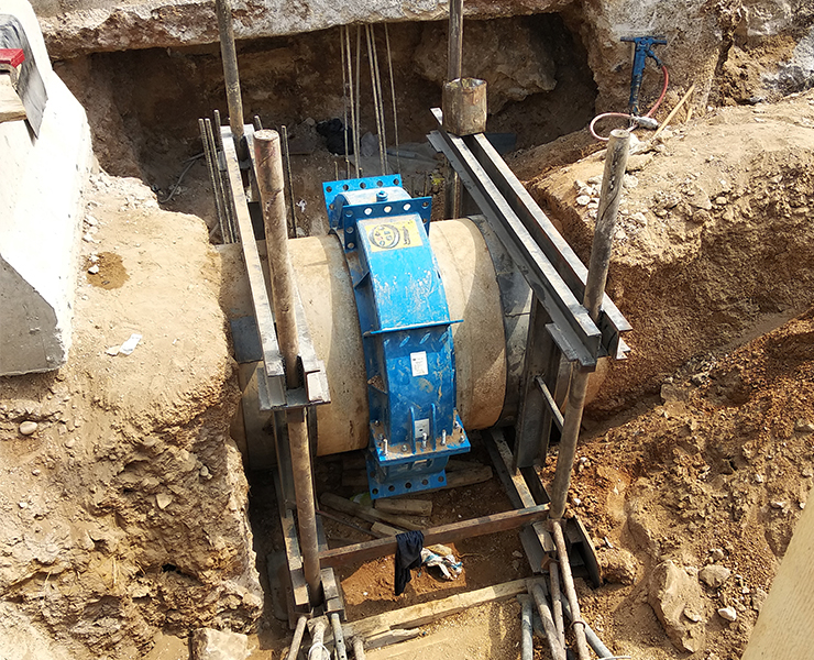 Hydro Fast socket encapsulation couplings were used to protect two socket joints in Beirut, Lebanon