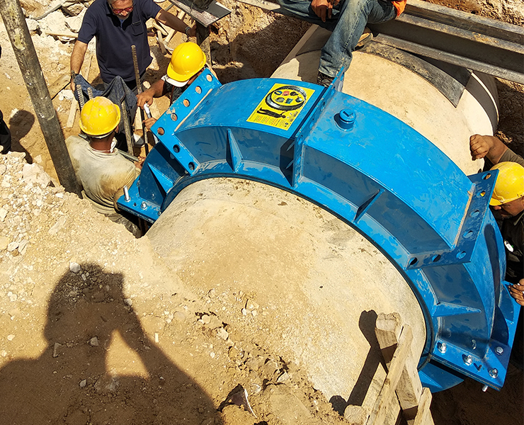 Mounted Hydro Fast coupling and repair clamp in Beirut, Lebanon