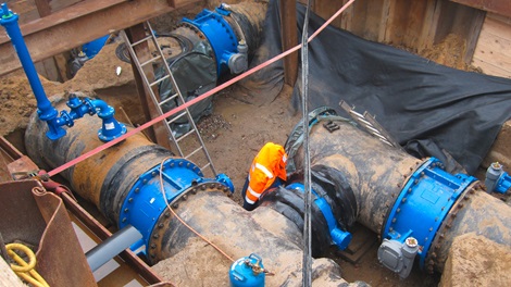 Butterfly valves installed at water treatment plant in Hamburg, Germany
