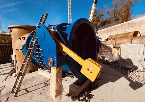 AVK valve installation at Kvassay dam in Hungary