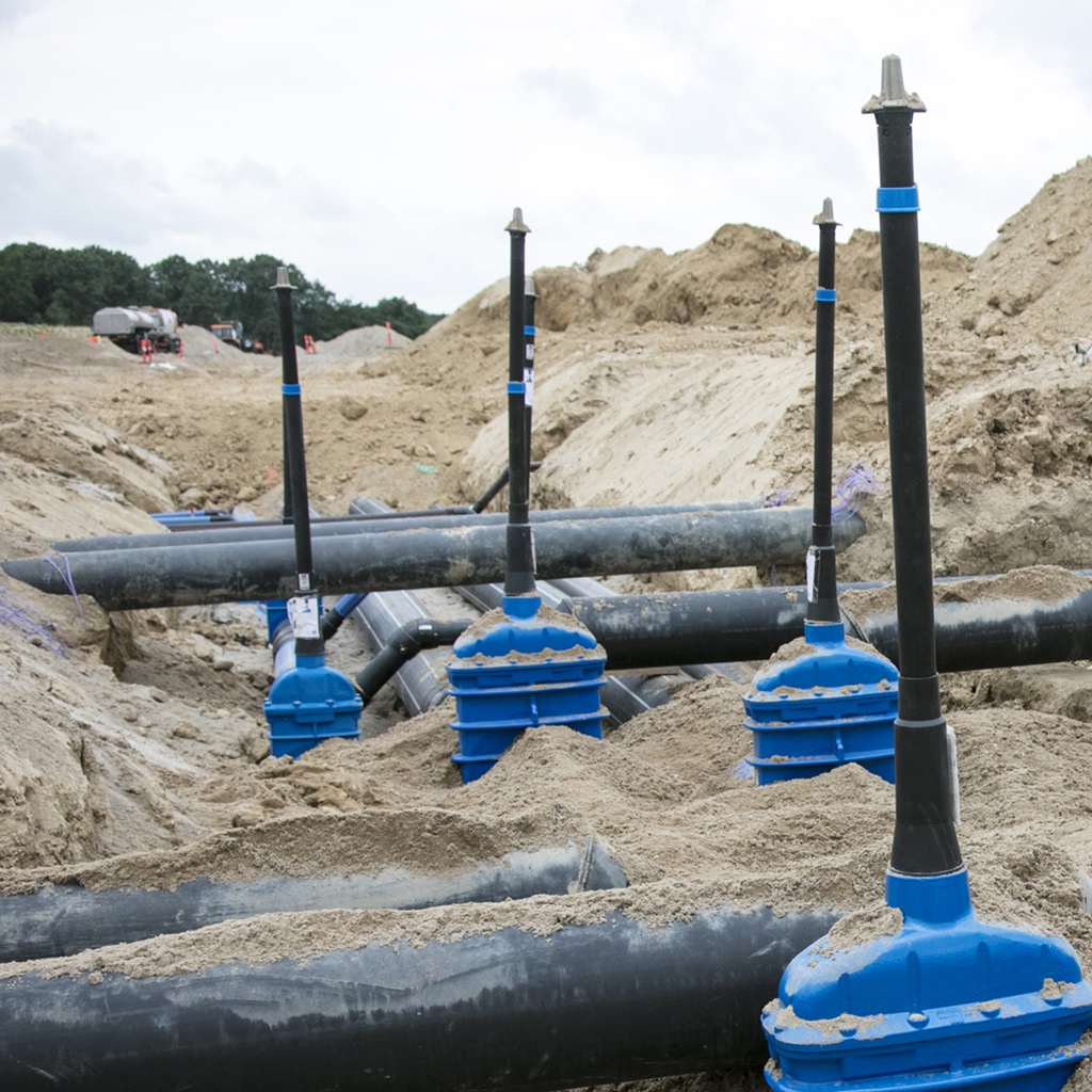 AVK valves being installed at Odense Universitets Hospital in Denmark