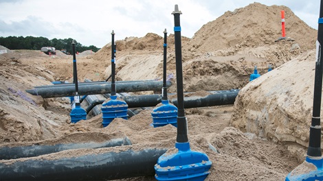 AVK gate valves with extension spindles