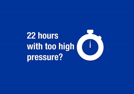 image showing 22 hours of to high pressure on waterlines 