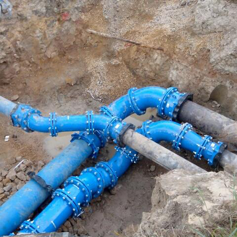 Supa Maxi™ couplings installed