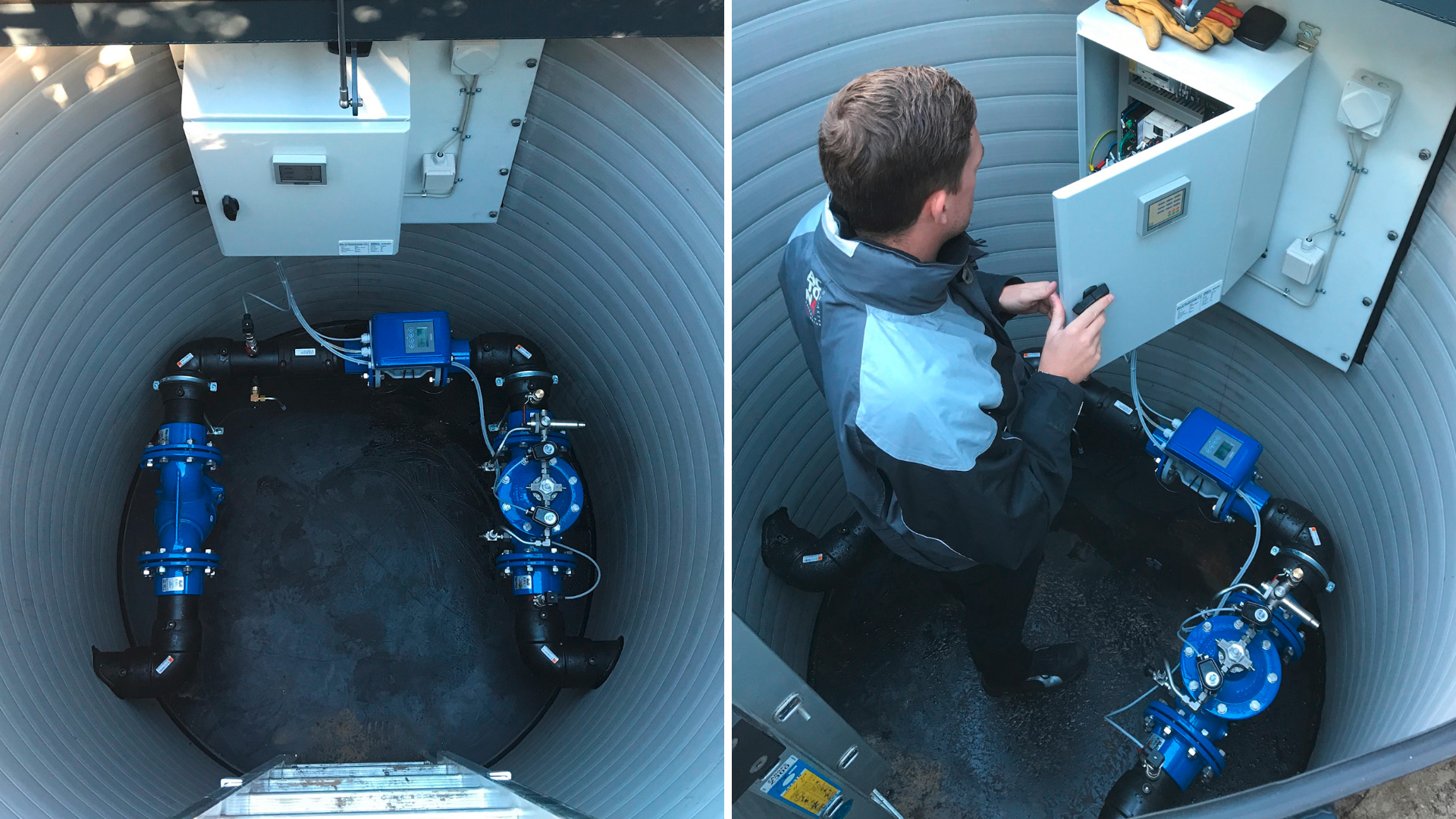 Installation in well in Strømmen, Randers, Denmark