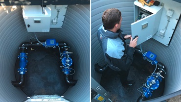 Installation in well in Strømmen, Randers, Denmark
