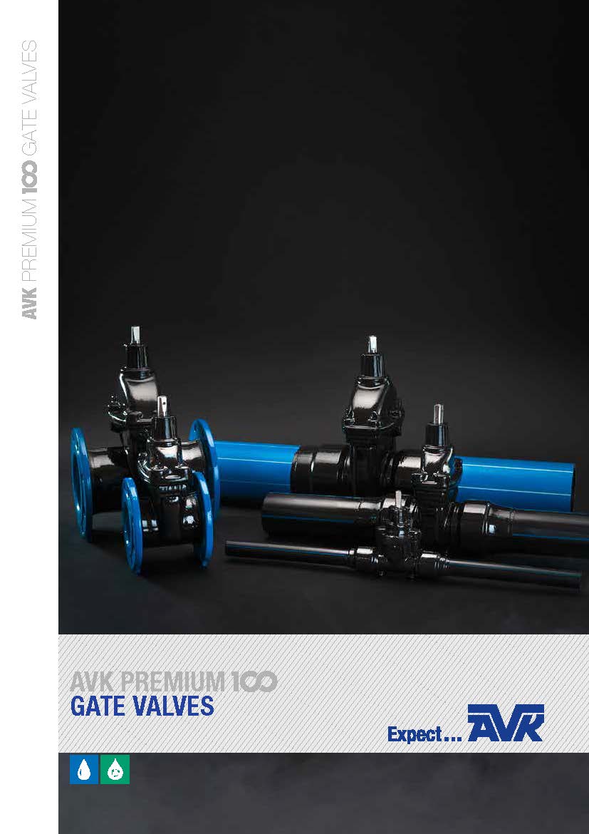 Brochure about the new AVK premium 100 gate valves