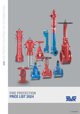 AVK fire products pricelist