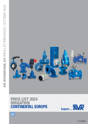 AVK pricelist with irrigation products