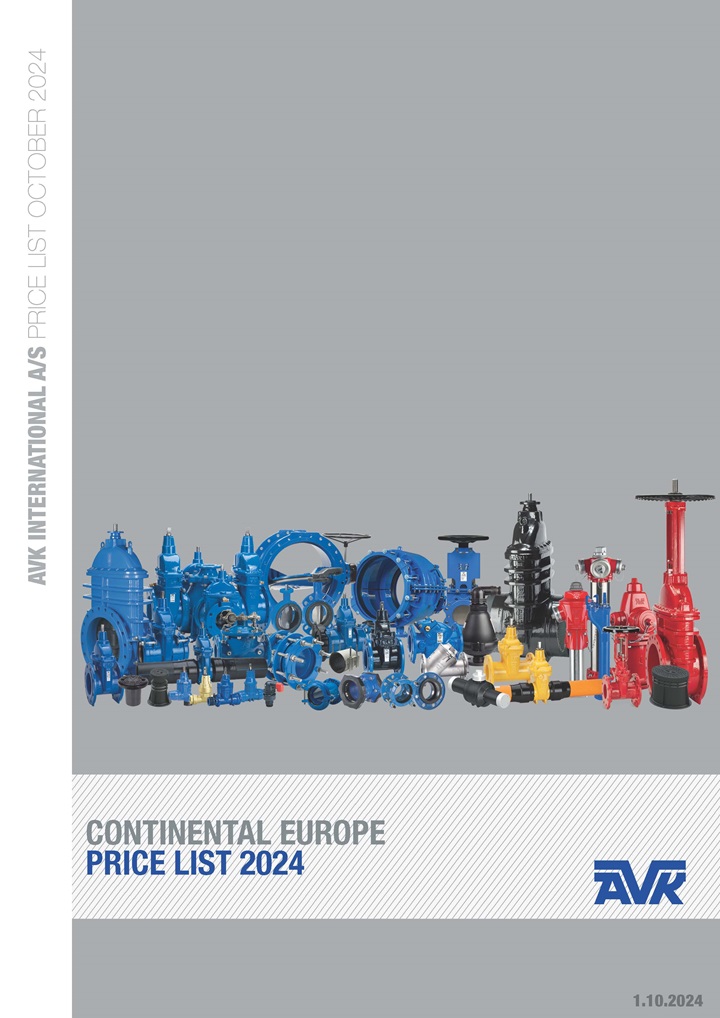 Price list for Continental Europe April 2024