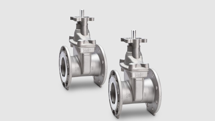 Corrosion-resistant AVK gate valve in duplex stainless steel for hars environments