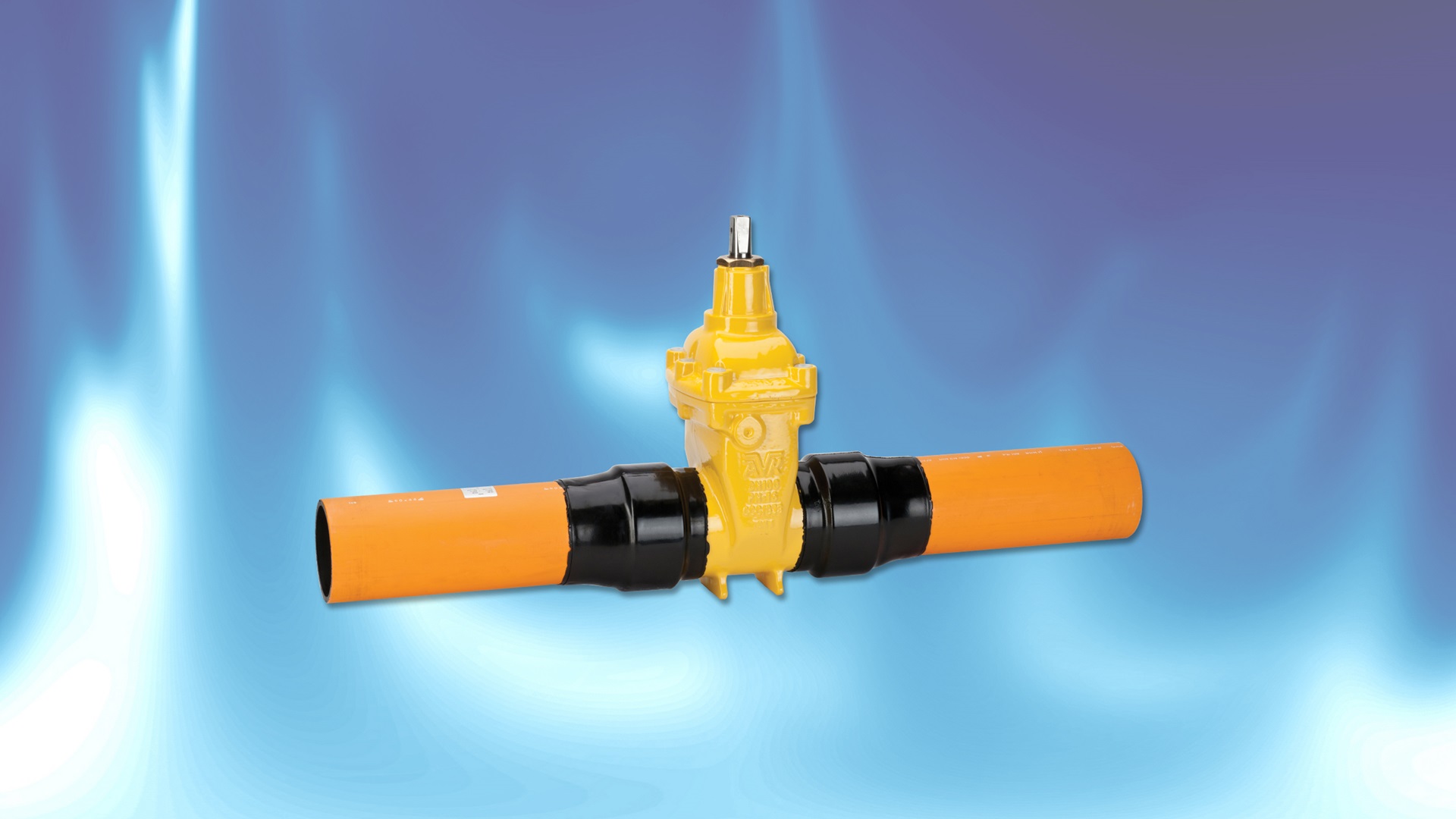 AVK series 36 gate valves with PE pipe ends for gas