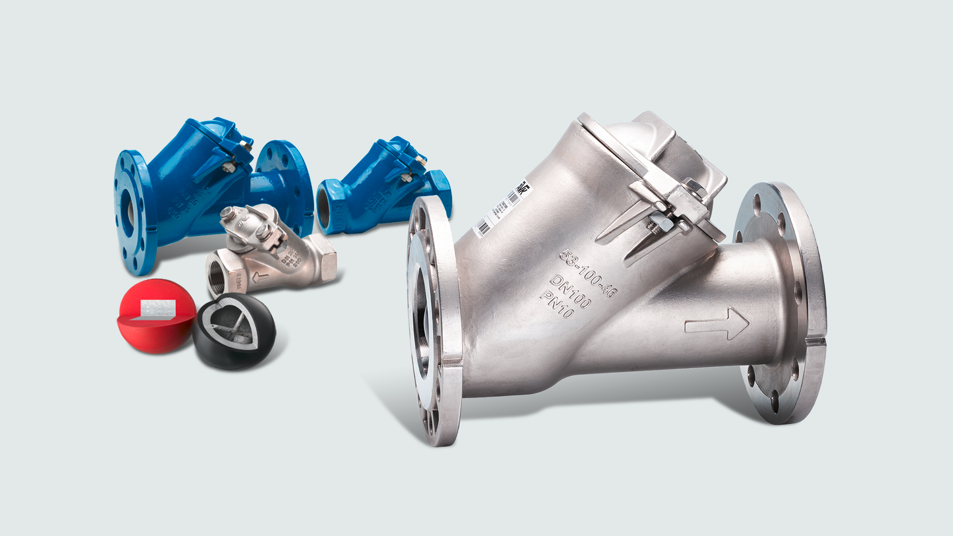 New AVK flanged ball check valves in stainless steel