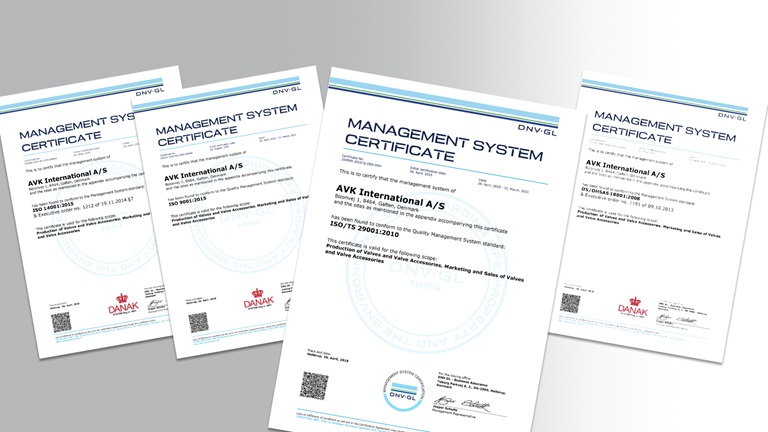 News: AVK is ISO 29001 certified