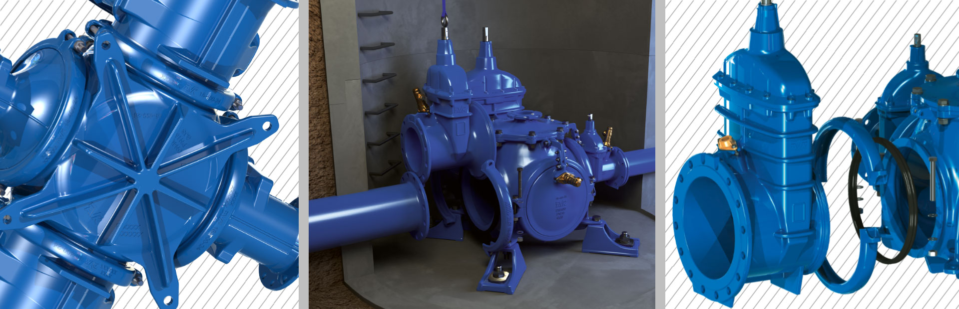 Anchoring and flexibility of the AVK combi cross