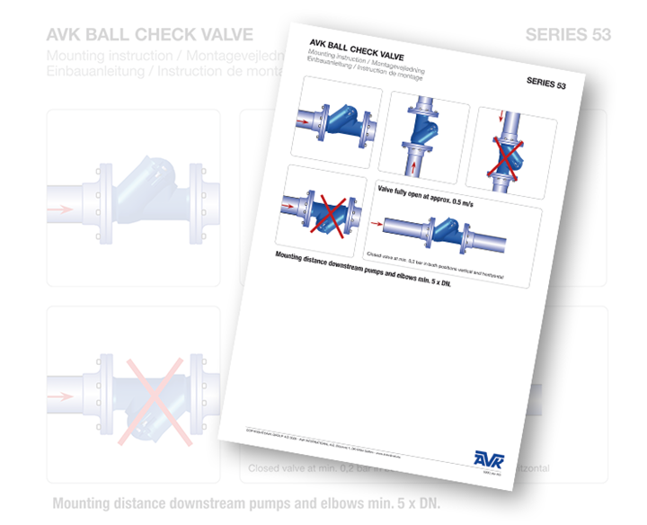 AVK ball check valves 