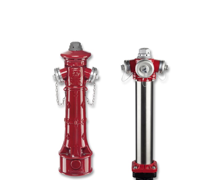 Various fire protection above ground hydrants 84 from AVK