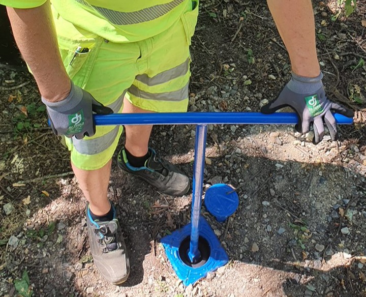 VIDI Positioner on underground gate valve detects when the valve is operated