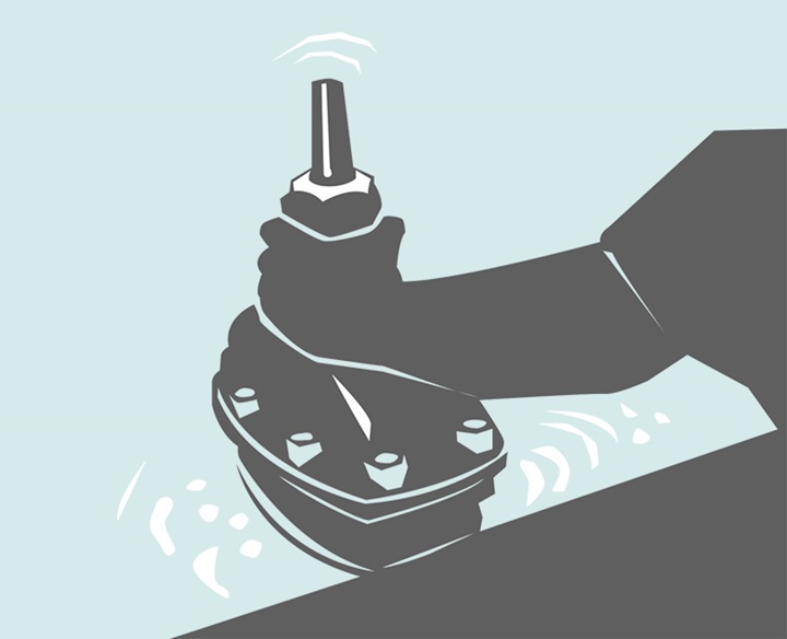 Illustration - AVK gas valves are pressure tested before leaving the factory