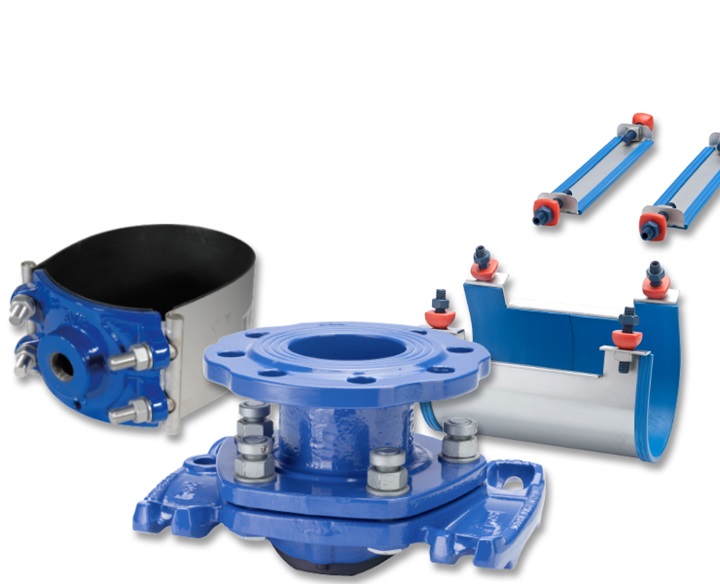 AVK tapping saddles for water plant work
