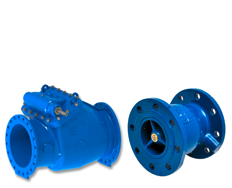AVK check valves for water transmission with nozzle check valves